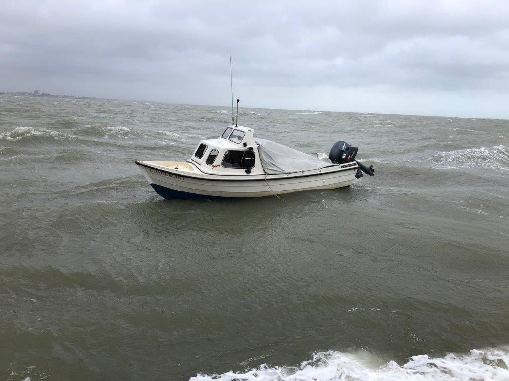Drifting boat